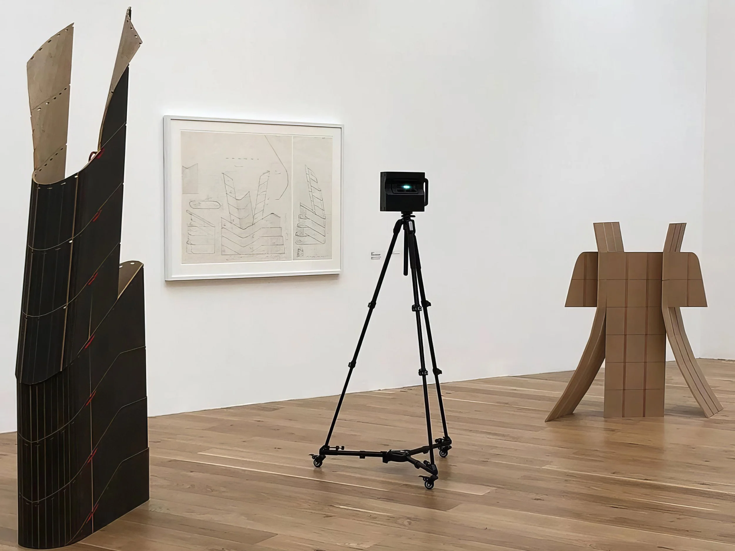 3D scanning equipment in gallery