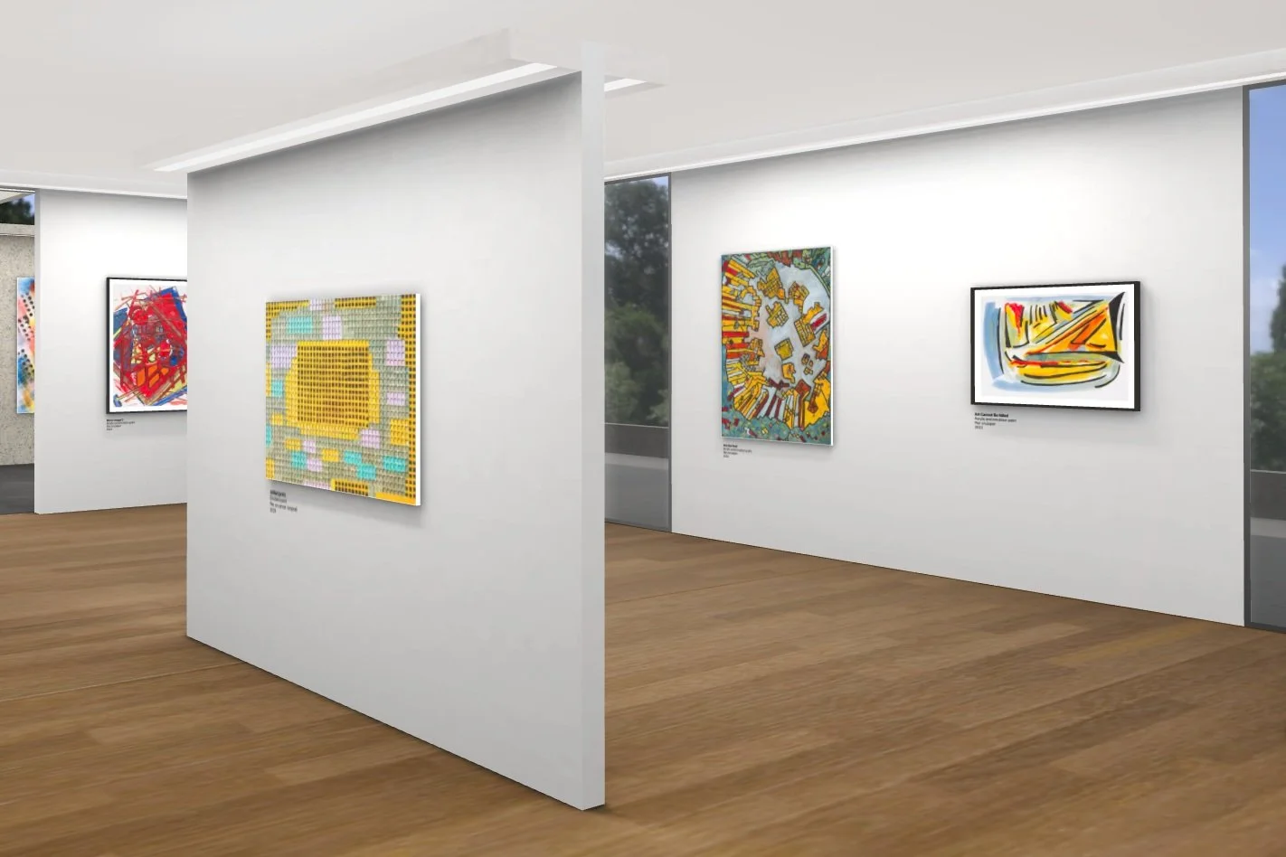 3D Virtual Exhibition interface