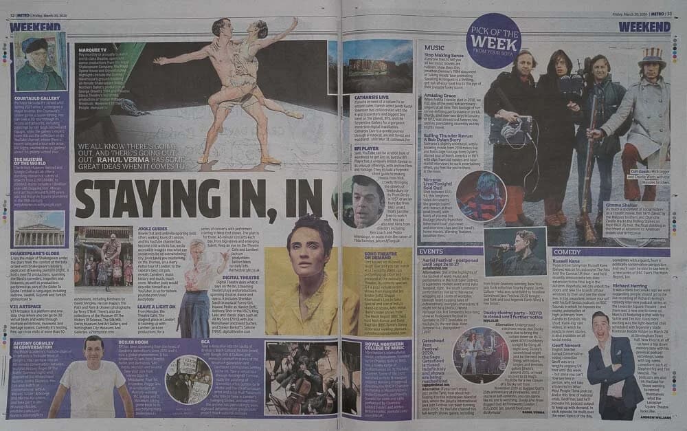 Weekend: Great ideas when it comes to staying at home